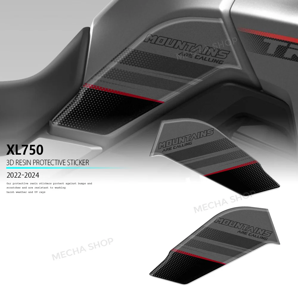 

For XL750 Transalp 2025 Motorcycle Sticker 3D Epoxy Resin Waterproof Motorcycle Fuel Tank Protection Sticker