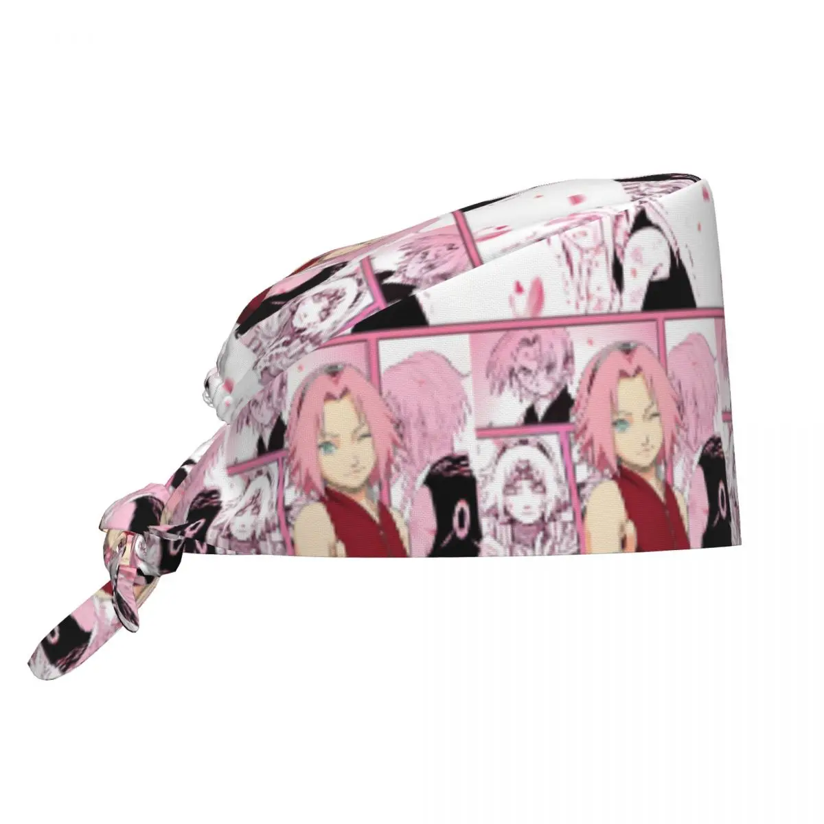 

Custom S-Sakuraes H-Harunoes Movie Anime Breathable Scrub Hat Surgical Scrub Caps Nurse Medical Cap Work Scrubs Hat for Surgical