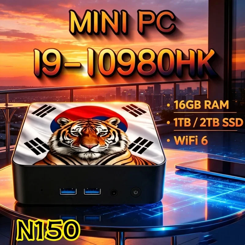 インテル-i9-10980hk-n150-windows-11-krパターン-ミニpc-16gb-ram-1tb-2tb-ssd-wifi6-bt52-4k-hd対応-ゲーミング・オフィス・学習に最適