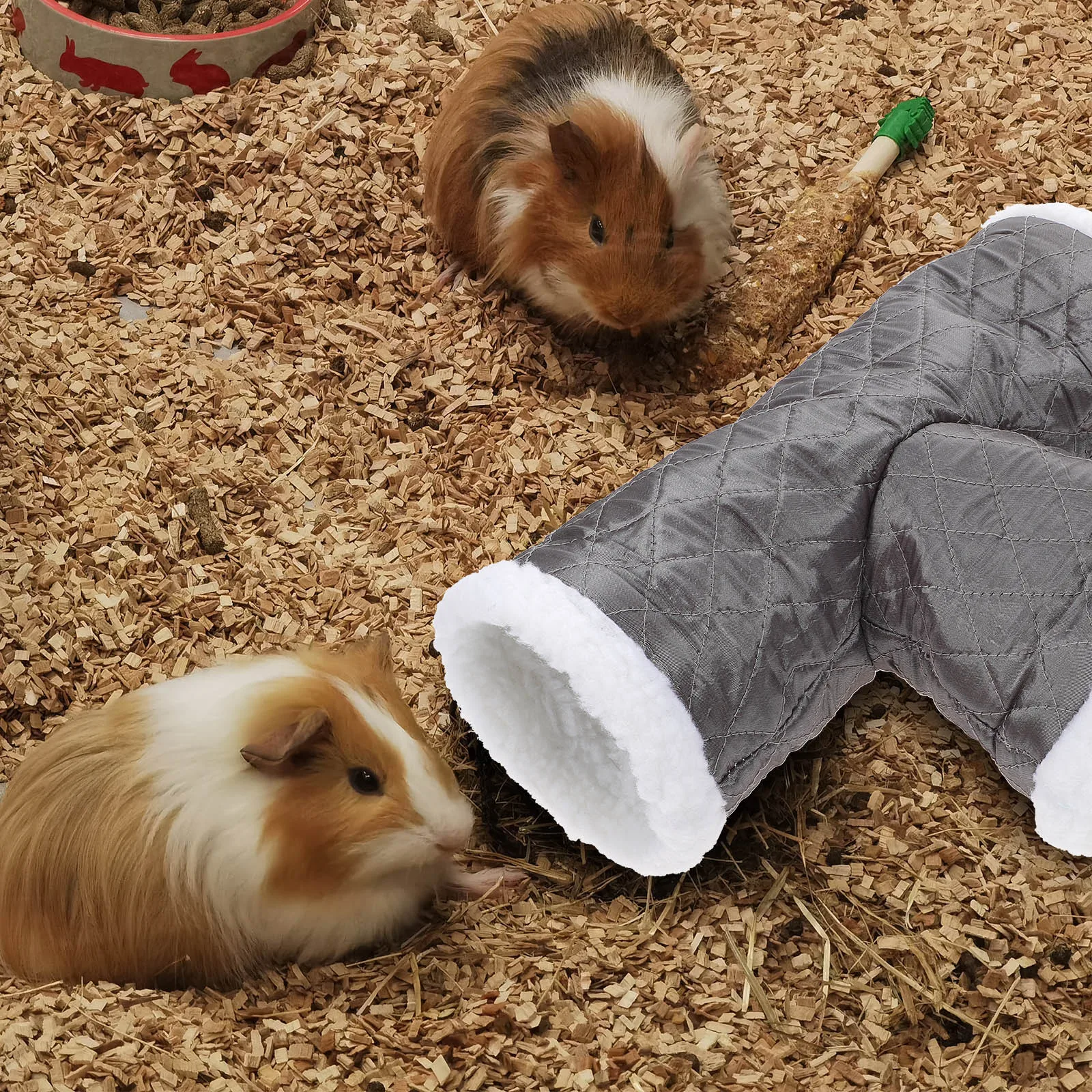 

Small Pet Warm Fleece Tunnel Winter Hideout Nest Playing Channel for Hamster Gerbil Rat Guinea Pig Random Color