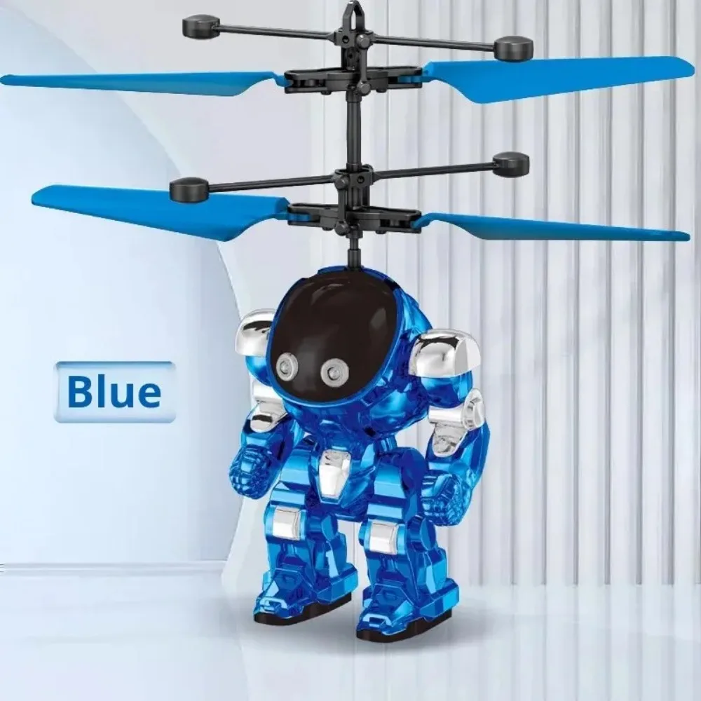 Intelligent Sensing Aircraft Luminescent Suspension Gesture Sensing Flying Ball Mech Warrior Flying Robot Children's Fly Toys