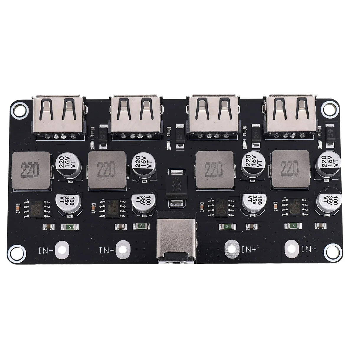 AT77 QC3.0 QC2.0 USB-плата быстрой зарядки 4XUSB-порт DC-DC преобразователь DC12V-30V в DC 3-12V модуль зарядки