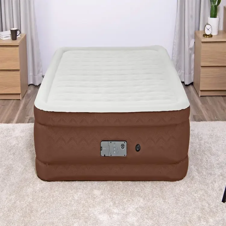 

Double Large Cloth Inflatable Bed with Built-in European Standard Intelligent Inflatable Pump Mattress for Home Use