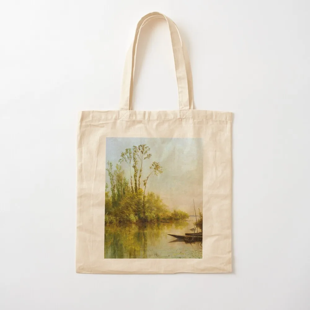 Charles Daubigny -Francois les Iles -Seine River in Bezons Tote Bag