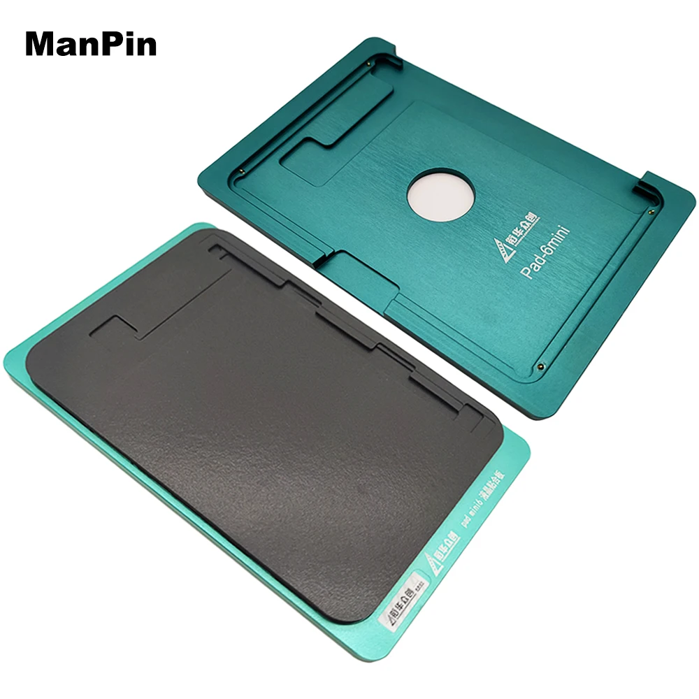 Mould Tool LCD Glass Alignment Aluminum Alloy Mold Screen OCA Laminating Silicone Rubber Pad Holder For iPad Display Repair