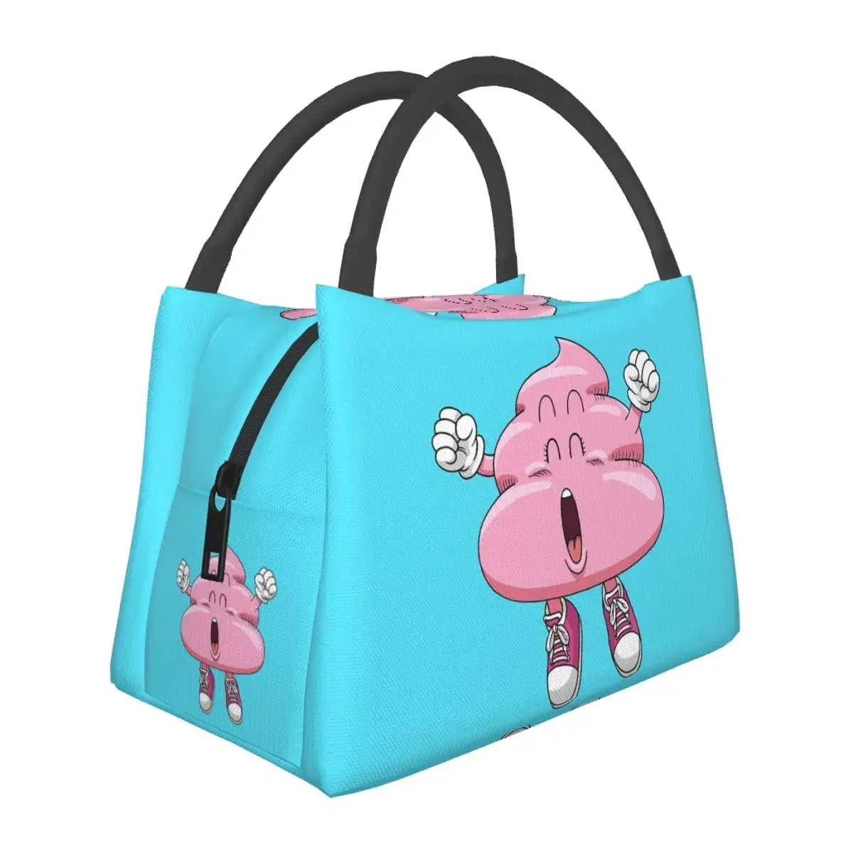 

Slump Arale's Pink Poop Lunch Bags Insulated Bento Box Waterproof Lunch Tote Resuable Picnic Bags for Woman Student School