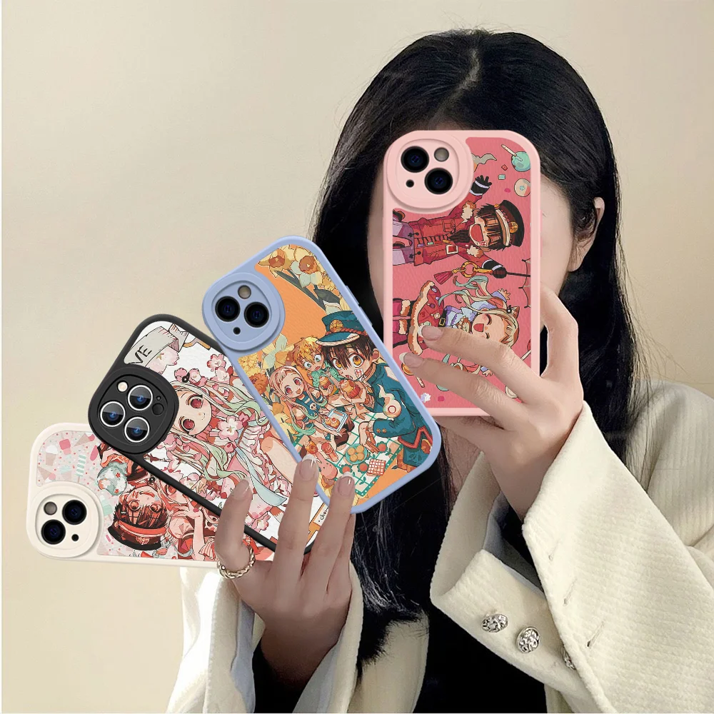 

Toilet Bound Hanako Kun Anime Phone Case Hard Leather For IPhone 16 15 14 13 12 Mini 11 14 Pro Max Xs X Xr 7 8 Plus Fundas