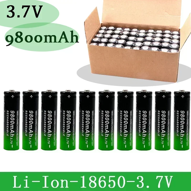 

Hot selling 18650 lithium-ion 3.7V 9800MAH rechargeable battery suitable for microphones, gaming consoles, flashlights