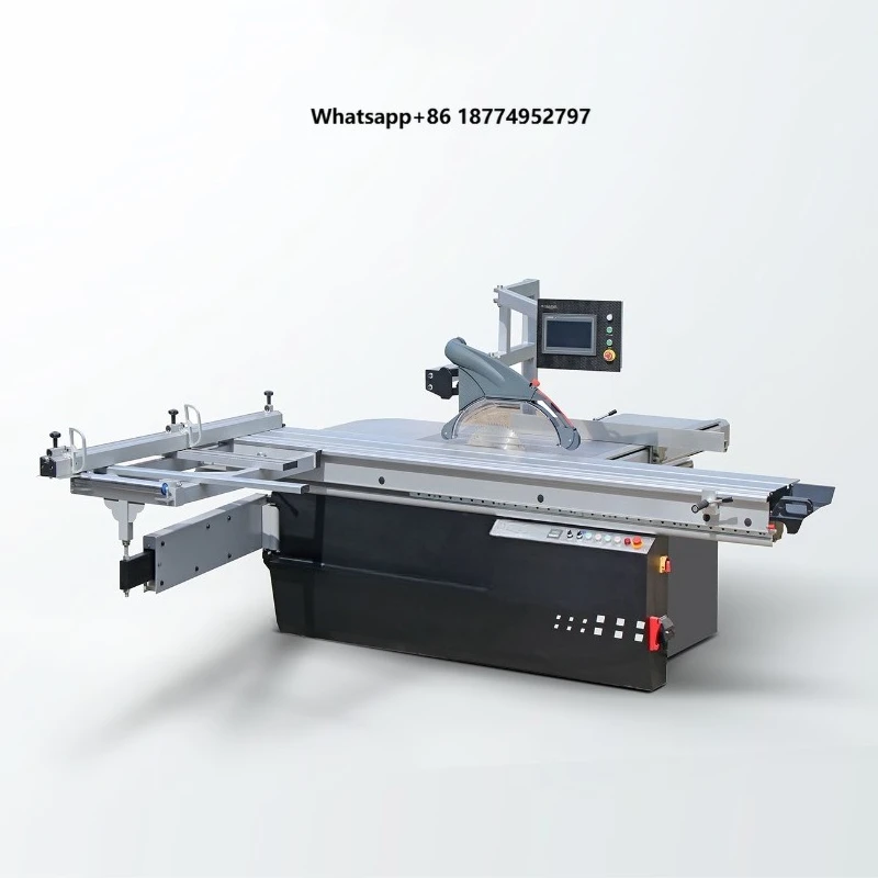 Powerful Panel Saw Heavy Duty Sliding Table Cutting Machine 10HP for Wooden Board With Digital Readout Fences