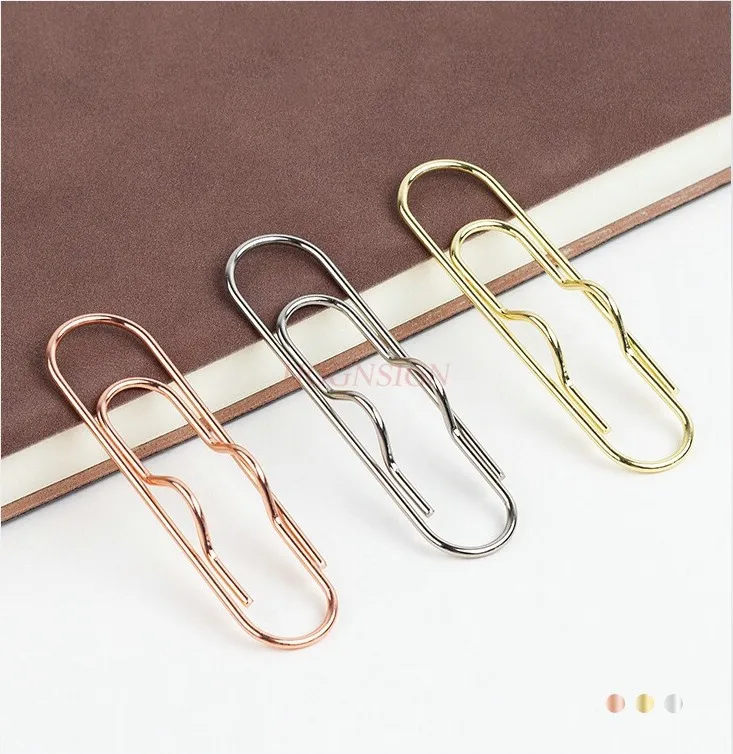 5pcs multifunctional metal pen clip, paper clip, writing fixed base pen clip