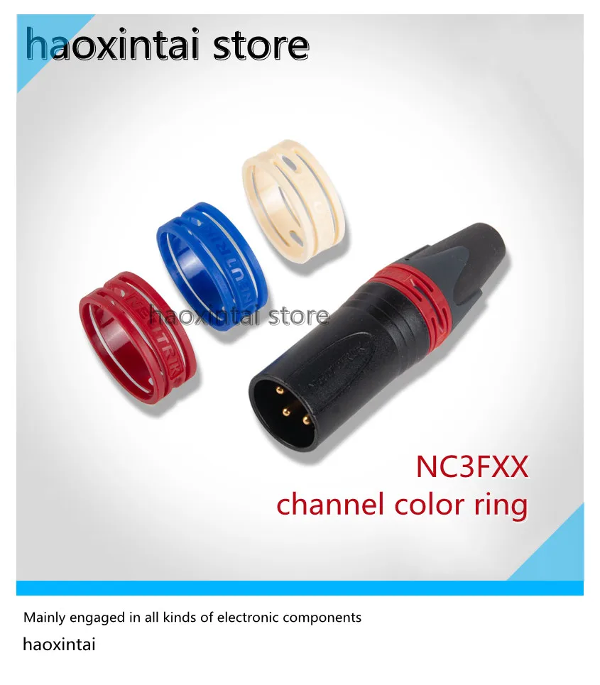 1pcs    Switzerland Newtrek XXR-* color ring NC3FXX Canon microphone plug left and right channel color code