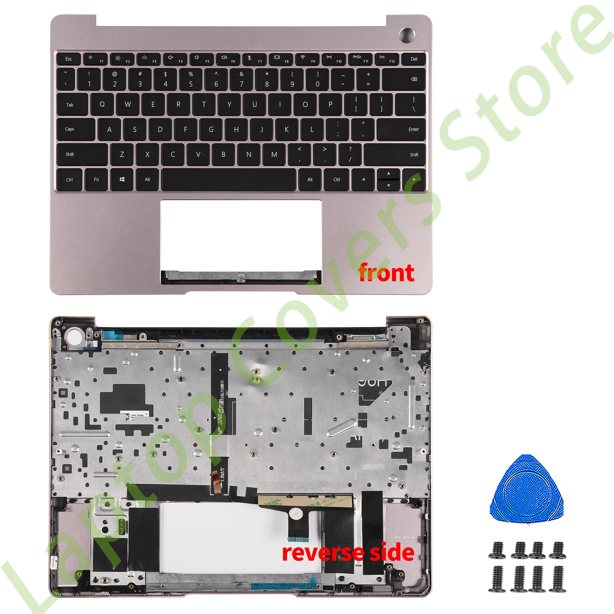 Imagem -03 - Top Case Palmrest com Teclado Caixa Superior Peças de Reparo Novo Matebook 13 Hn-w29r Hn-w19r Hn-w19l Hn-w19 Hn-wx9x