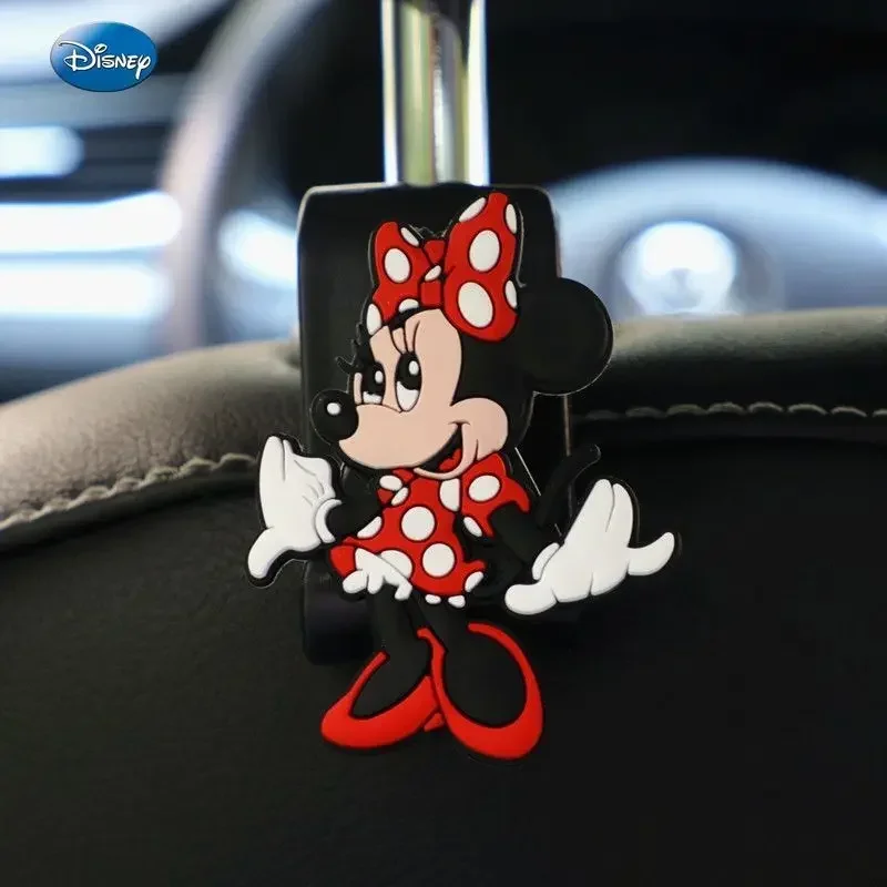 Disney car interior hook, hidden car hook behind the seat buckle, rear  small items Mickey and Minnie cartoon car hook  anime