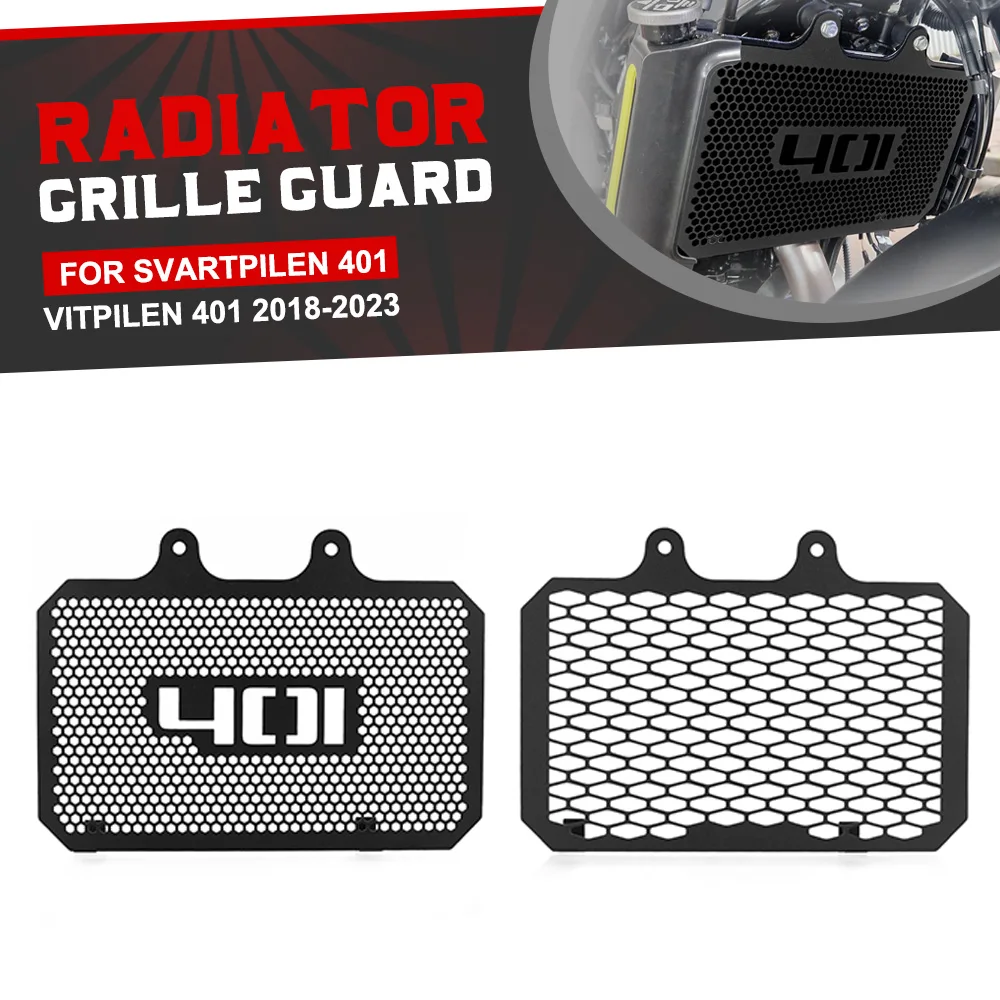 

For Husqvarna Svartpilen 401 VITPILEN 401 2018-2019-2020-2021-2022-2023 Motorcycle Radiator Grille Guard Cooler Cover Protection