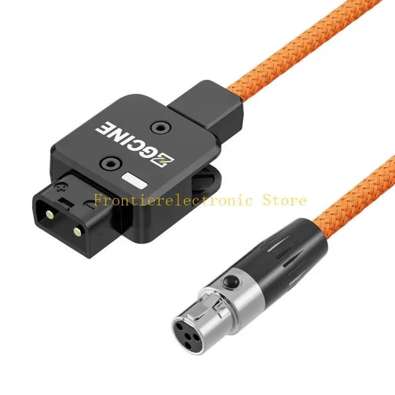 G8DB 180 Degree Rotatable 150W D Tap To Mini XLR 4Pin Spring Cable Braided Wire