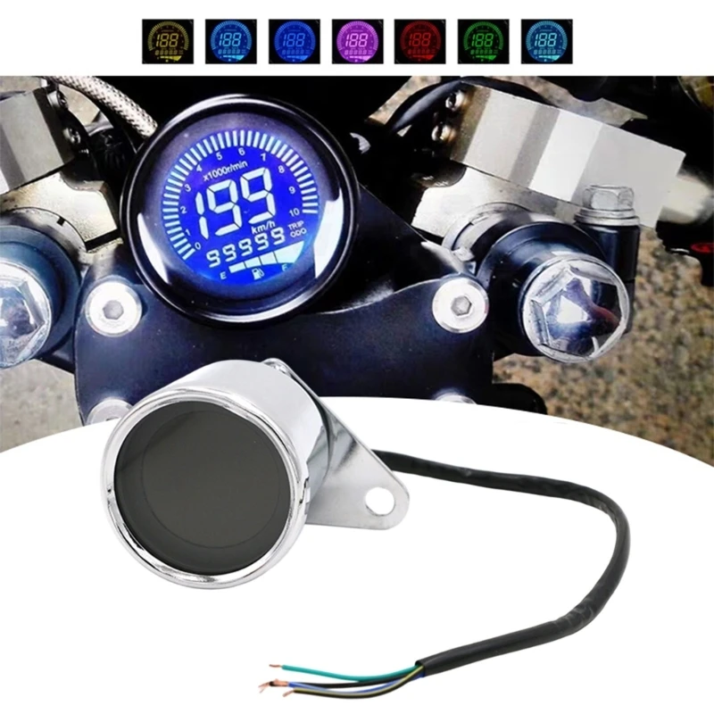 

H3CE Waterproof Motorcycle Digital Instrument Panel Backlight Designs for Riding Use