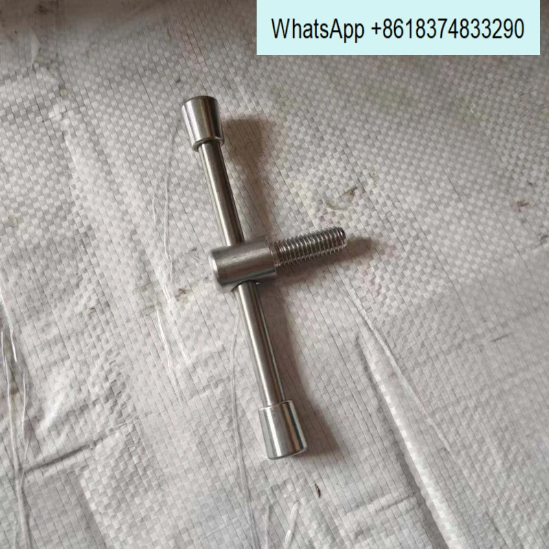 Barbell handle, 304 stainless steel handle, locking  willow ，cking piece