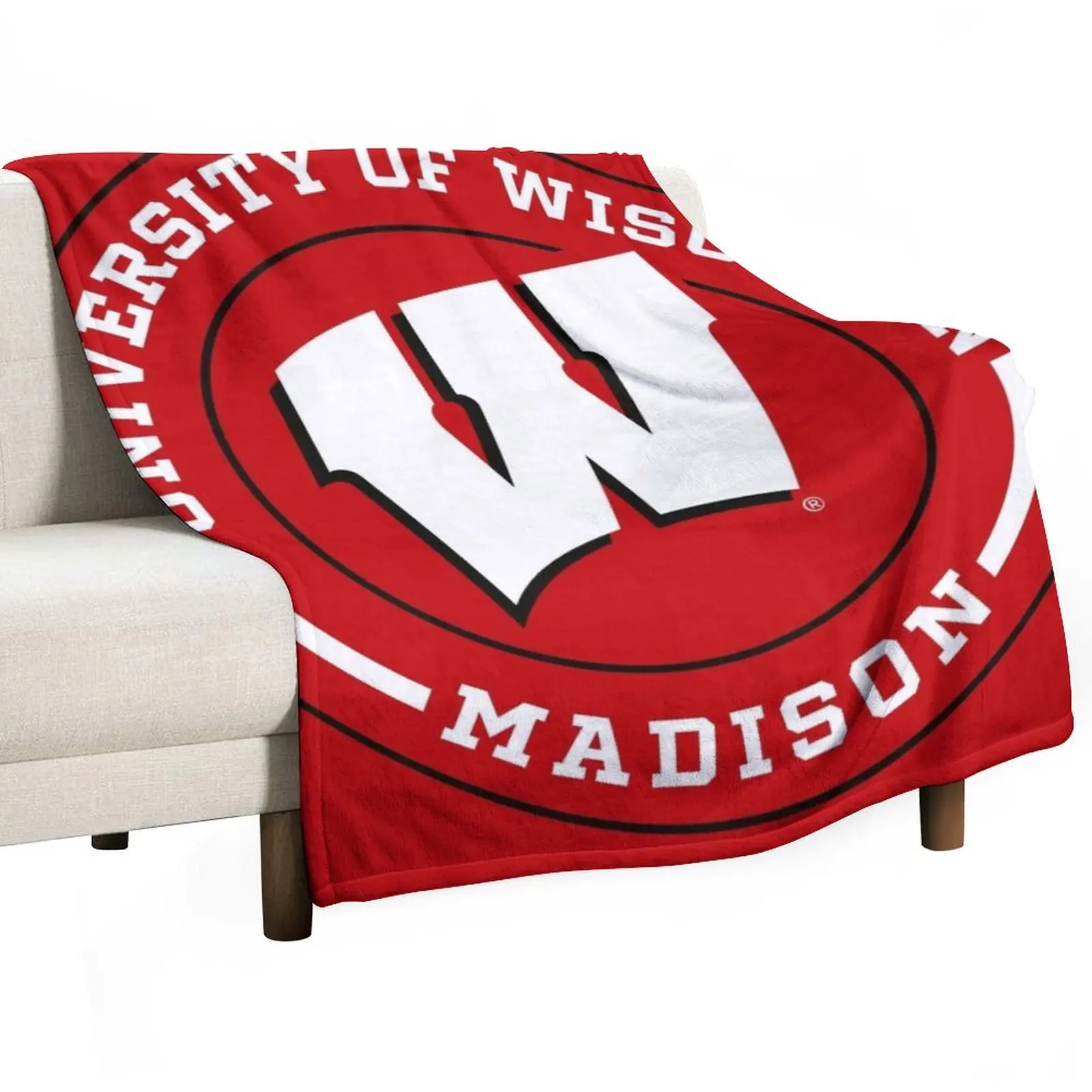 UW-Madison Throw Blanket Cute Blankets For Bed Luxury Heavy Bed covers Moving Blankets