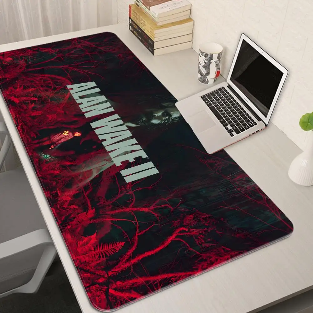 Hot Survival Horror Game Alan Wake Series Mouse Pad Computer Mouse Pad desk accessories Gaming Office MousePad Waterproof PU Lea