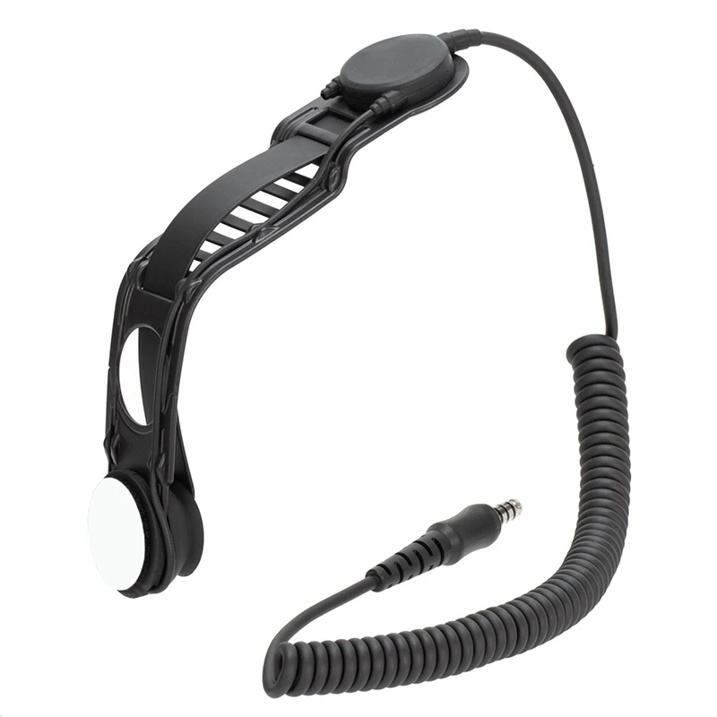 Motorcycle Bike Fighting Helmet Bone Conduction Headset for Two Way Radio Walkie Talkie