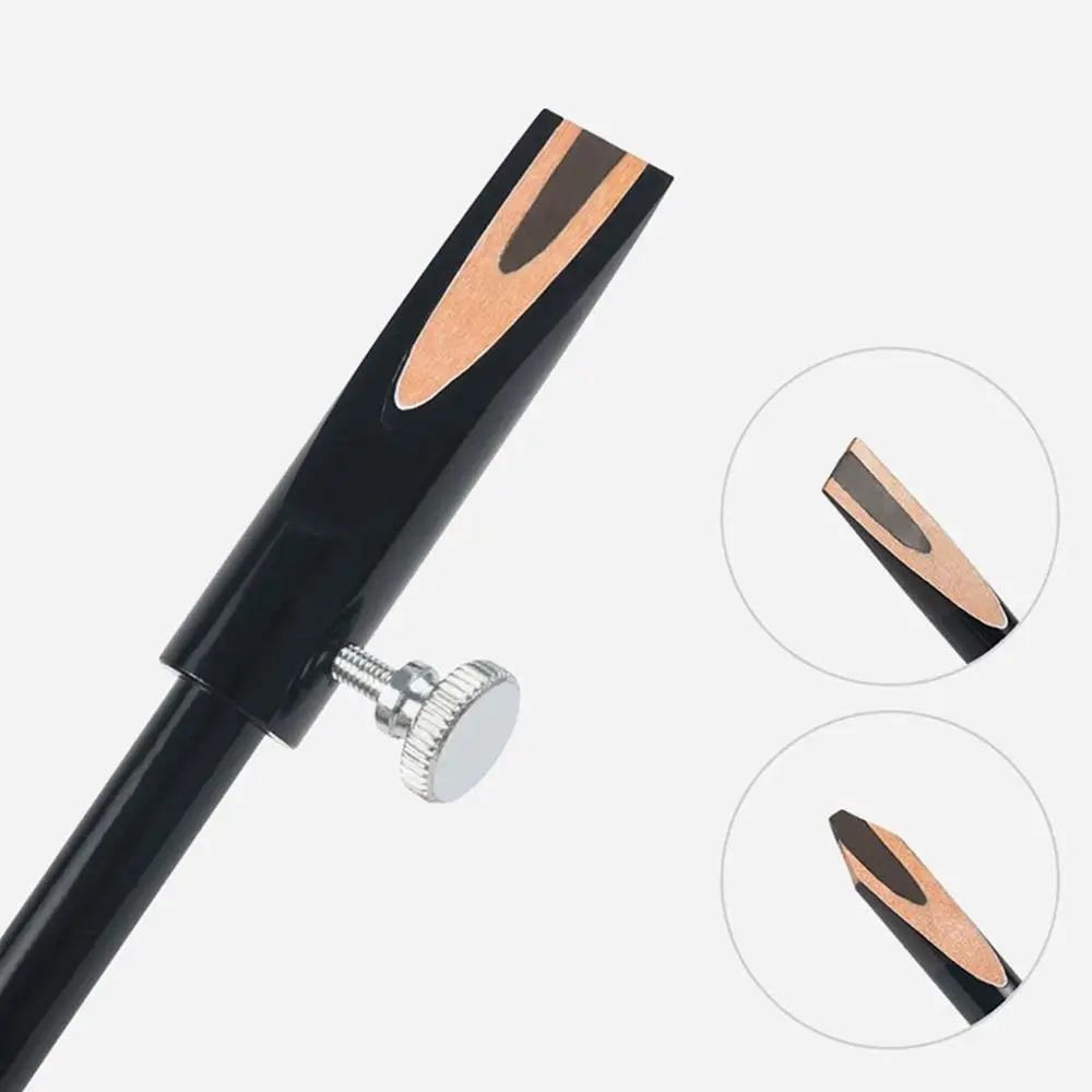 Metal Pencil Sharpening Assist Tool Adjustable Screw Firmly Fixing Eyebrow Pen Sharpening Tool Duckbill Brow Pen Sharper