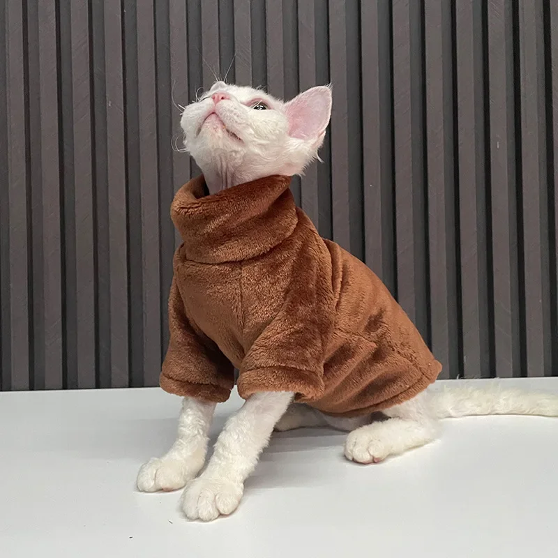 Modische Kleidung für Katzen Sphynx Katzenpullover Kätzchen Kleidung Hound Dog Hoodie Kleidung für Sphinx Katzenoutfit Haustieroveralls