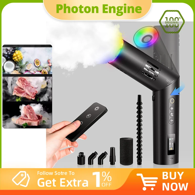 COLBOR CF5 40W CineFlare Fog Machine Portable Handheld Smoke Machine Wireless Control Smoke Effect for Video Filming Atmosphere