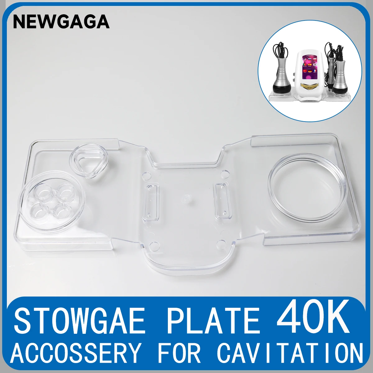 

Plastic Stowage Plate Stand Support Accesories For 40K Cavitation Ultrasonic Body Slimming Machine Radio Frequency Device Tools