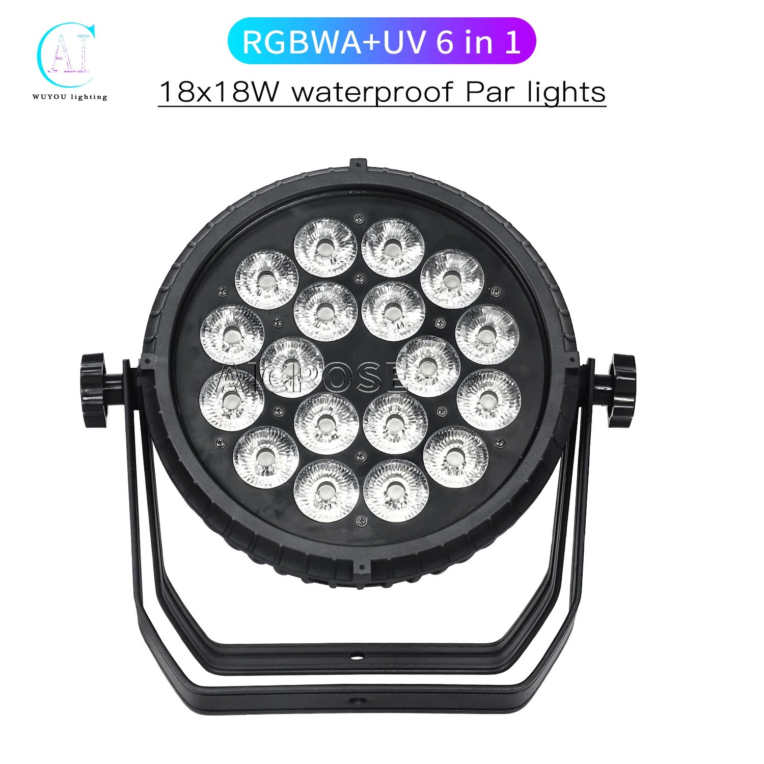 

18x12W RGBW/18x18WRGBWA+UV 6 in 1 LED Par Light Outdoor Waterproof Stage Light DMX Control Professional DJ Disco Equipment