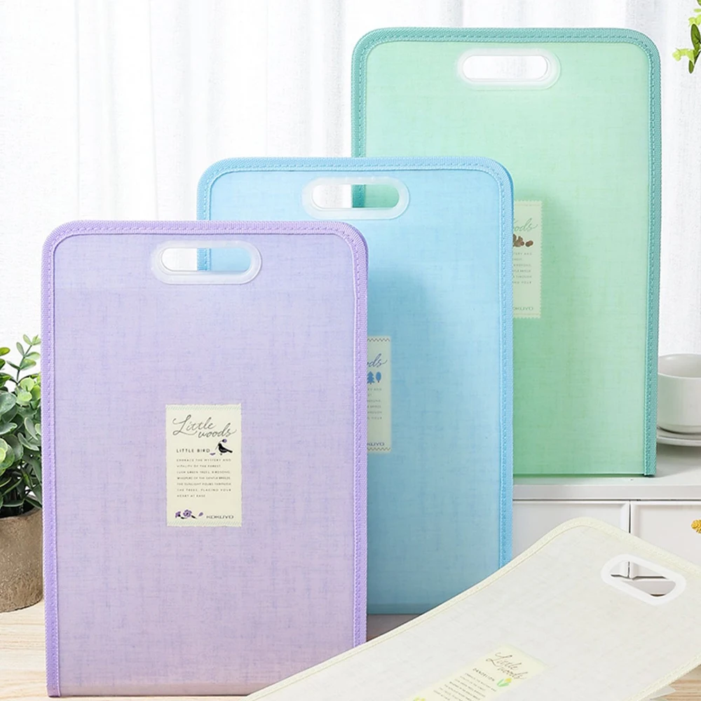 Carpetas expandibles portátiles japonesas KOKUYO, bolsa de archivos de oficina, inserto transparente multicapa A4, almacenamiento de papel para exámenes de estudiantes, papelería