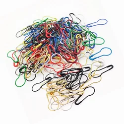 100pcs Mix Color Safety Pins Gourd Shape Metal Clips Marker Tag Gourd Pins Safe DIY Sewing tools Needle Clip
