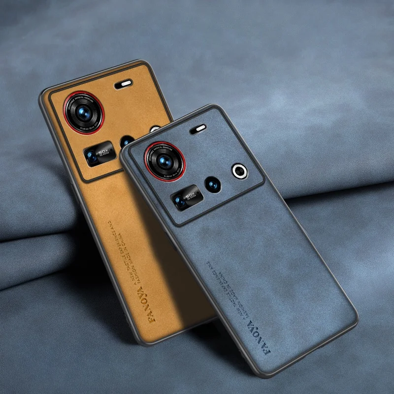 For ZTE nubia Z70 Ultra Skin Feel Shockproof Matte Leather Case Soft Back Cover Funda For ZTE nubia Z70 Ultra
