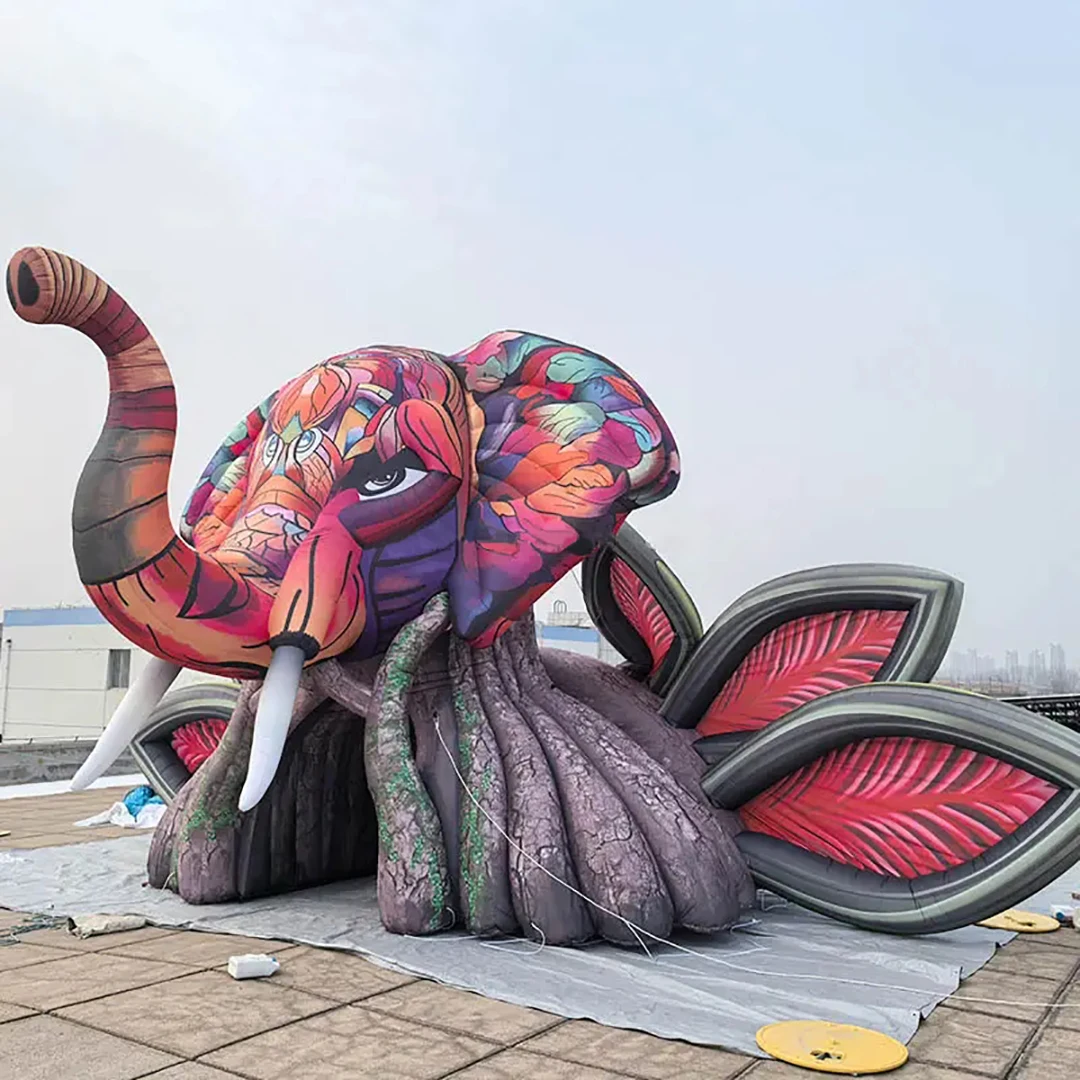 Puntelli gonfiabili giganti della decorazione della fase dell'elefante della tenda della fase dell'evento gonfiabile gigante per il bar della discoteca del partito dell'evento della musica più venduto