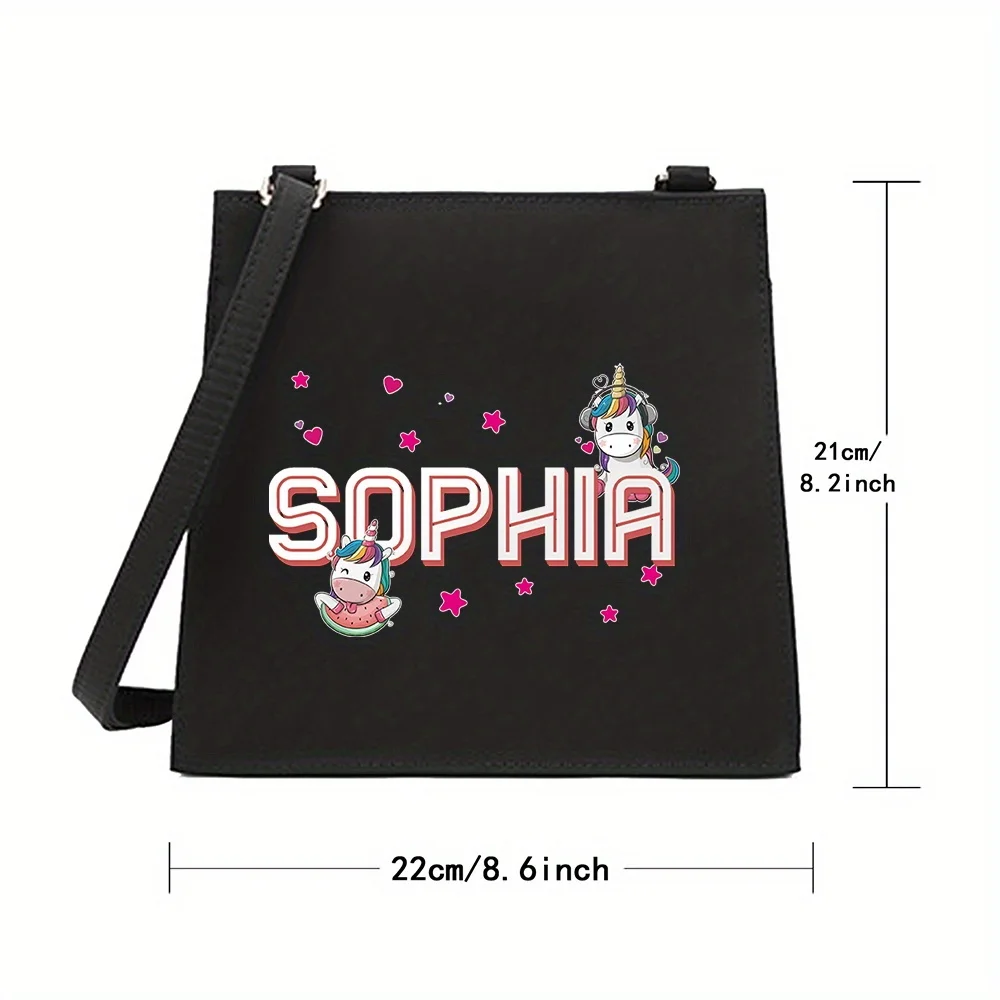 Personalized Customization Name Shopping Bag Handbag Fashion Shoulder Bag Commuting Crossbody Bag