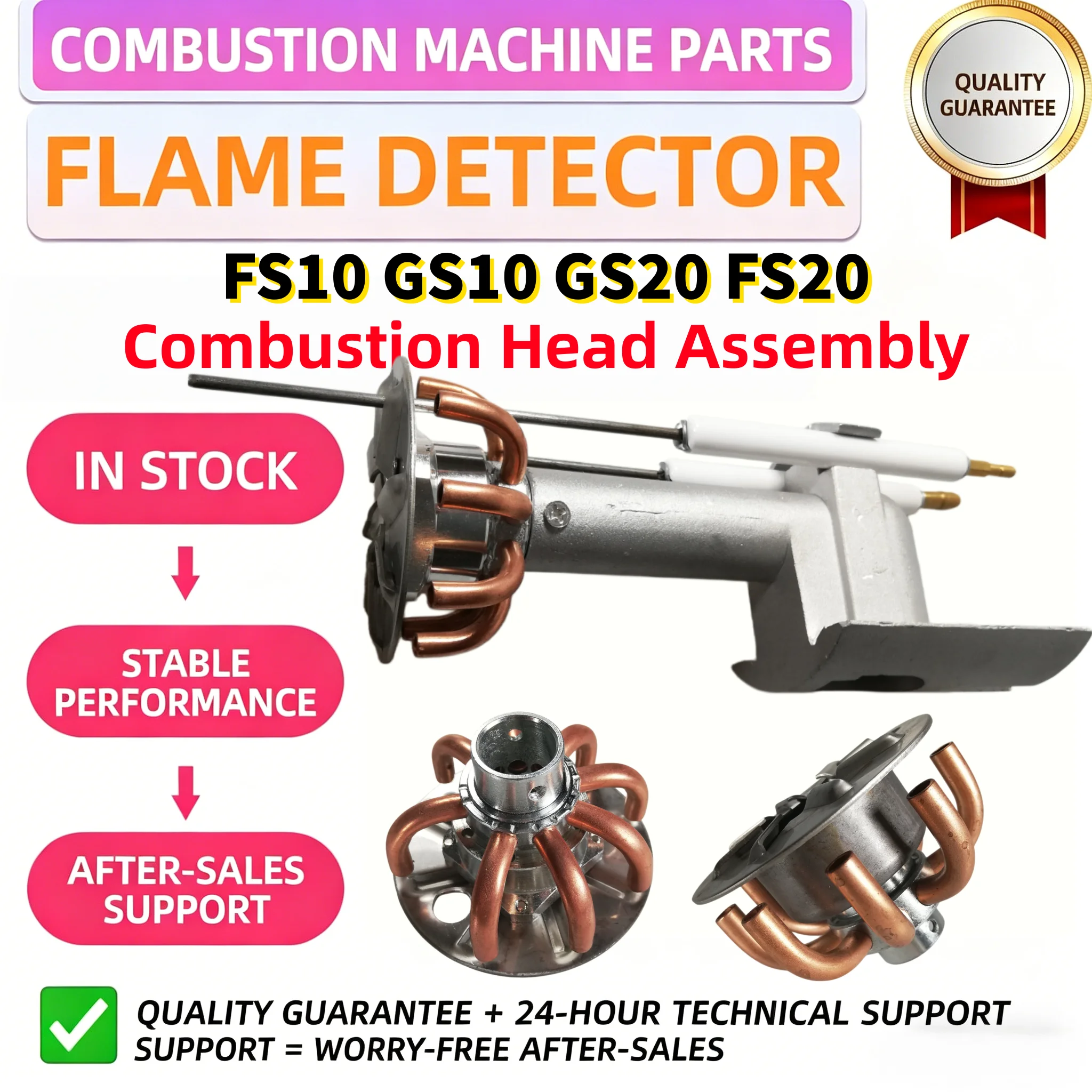 FS10 GS10 GS20 FS20 Combustion Head Assembly Gas Burner Parts for Industrial Drying Equipment, Same Day Shipping