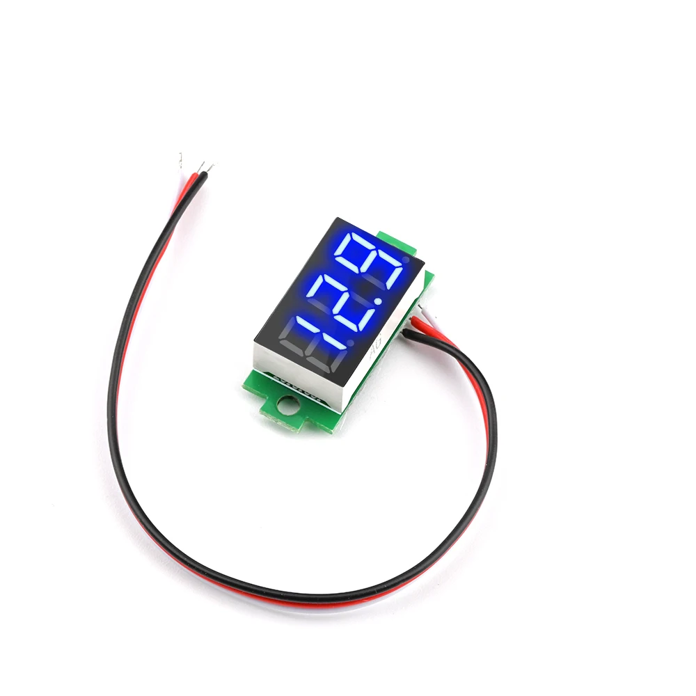 0.36 inch 3-wire DC 0~99.9V Digital Voltmeter Ammeter Auto Car Motorcycle Mobile Power Voltage Tester Detector High Accuracy