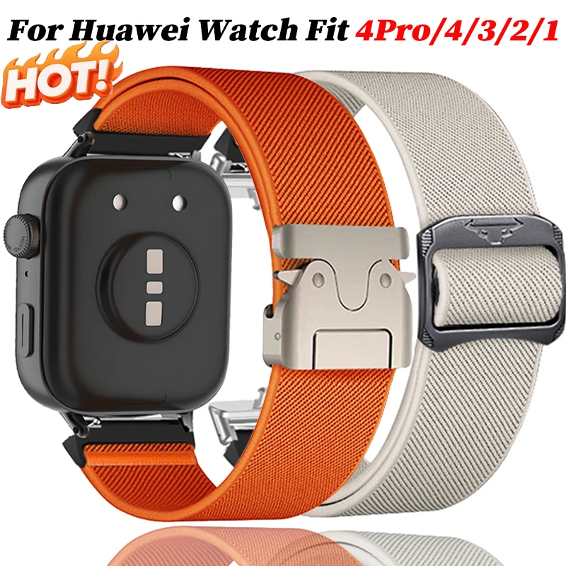 Nylonarmband für Huawei Watch Fit 4Pro 4 Sportband Herren Damen Elastisches Sportarmband für Huawei Watch Fit3 2 Fit1 Uhrenzubehör