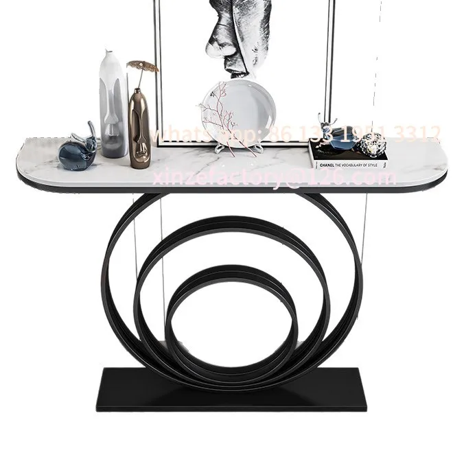 

Customizable entrance table against the wall Entry foyer Narrow cabinet Modern simple high-end light luxury style