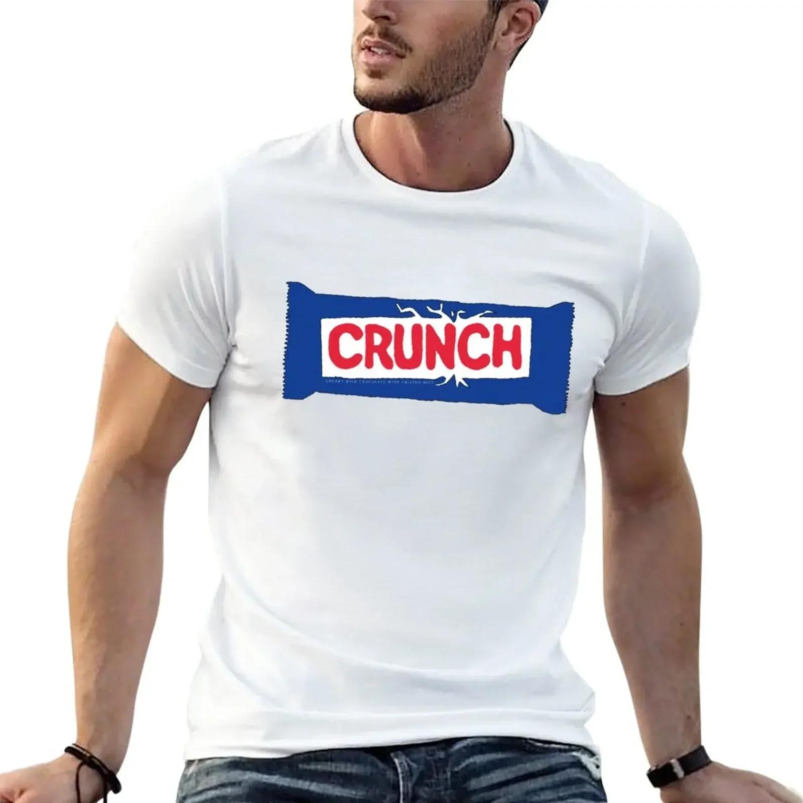 Crunch Bar T-Shirt oversizeds tees sports fans plain black t shirts men