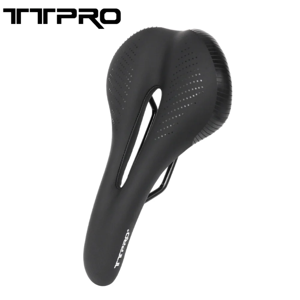 

TTPRO Bicycle Saddle MTB Road Bike Seat PU Ultralight Breathable Comfortable Cushion Mountain Bike Racing Saddle Bicycle Parts