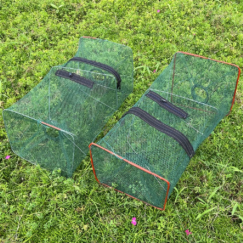 قطعة واحدة من قفص السمك المصبوب القابل للطي لسرطان البحر والروبيان وجراد البحر - أدوات صيد مثالية لعشاق الصيد في الهواء الطلق