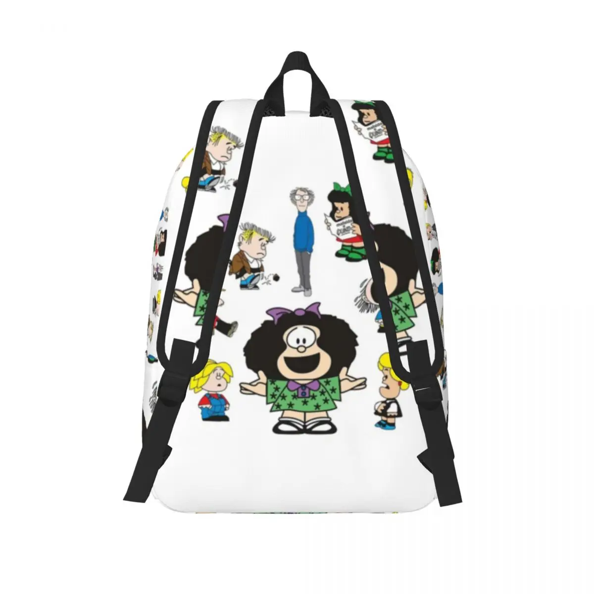 Mafalda y póster familiar para niños, mochila para preescolar, escuela primaria, mochila para estudiantes, regalo para niños y niñas