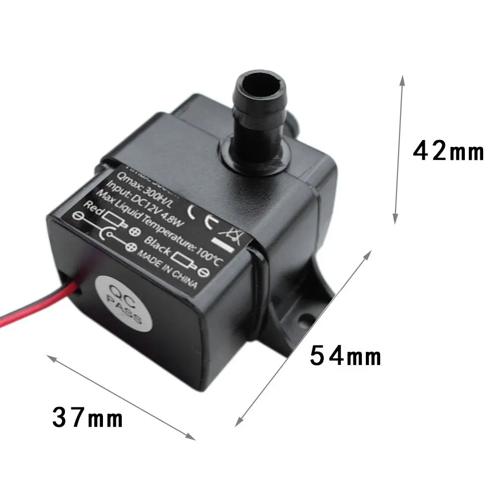 Tanque de peixes silenciosos QR30E DC 12V 24V Motor Solar sem escova piscina circulando bomba submersível bomba de água, 4.8W 5.8W 240L por H