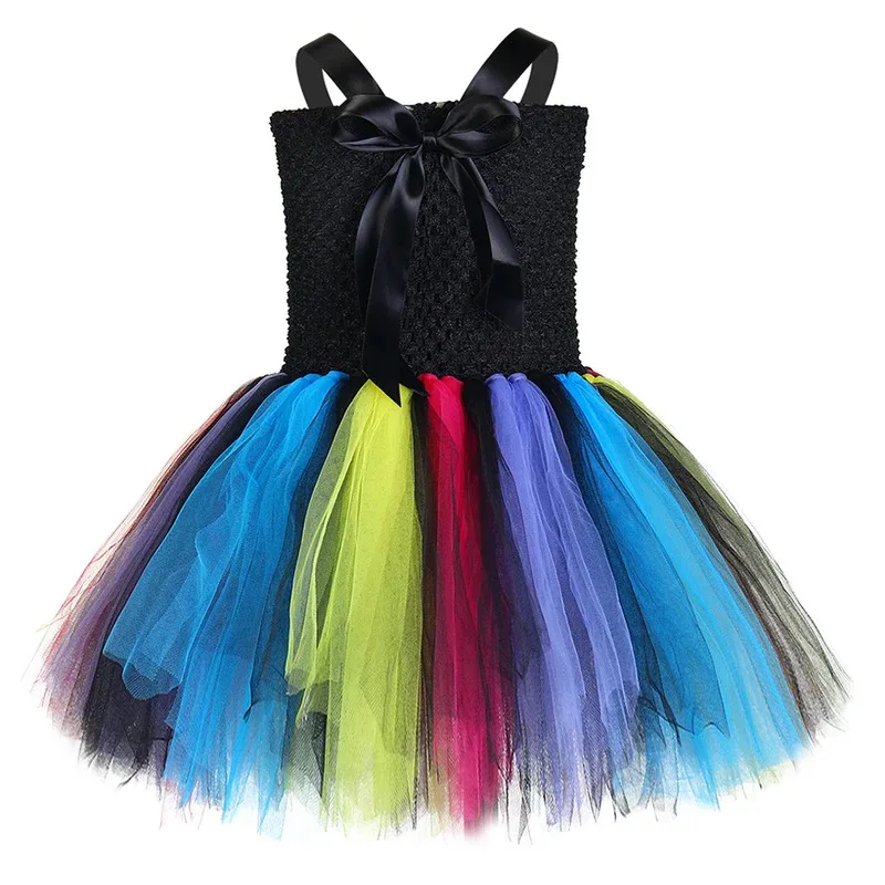 AD1 جنون حتر هالوين زي للفتيات أليس موضوع الأميرة فستان بتصميم حالم للأطفال كرنفال حفلة تأثيري الزي مع Hat5 @ rD ~