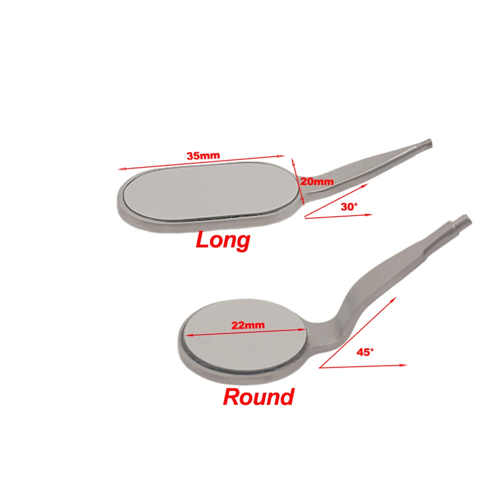 Dental Mouth Mirror High Quality Anti-fog Rhodium Oral Mirrors Reflectors Double Sided Reuse