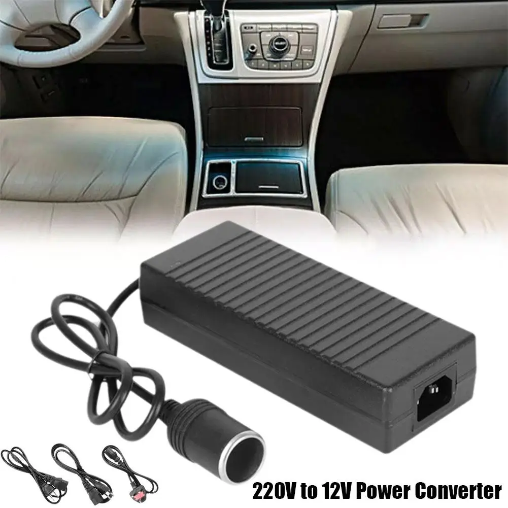 Car Power Adapter AC To DC Converter 110/240V To 12V Plug Socket Female Auto Supply 160W Cigarette Power Transformer Li B4B4