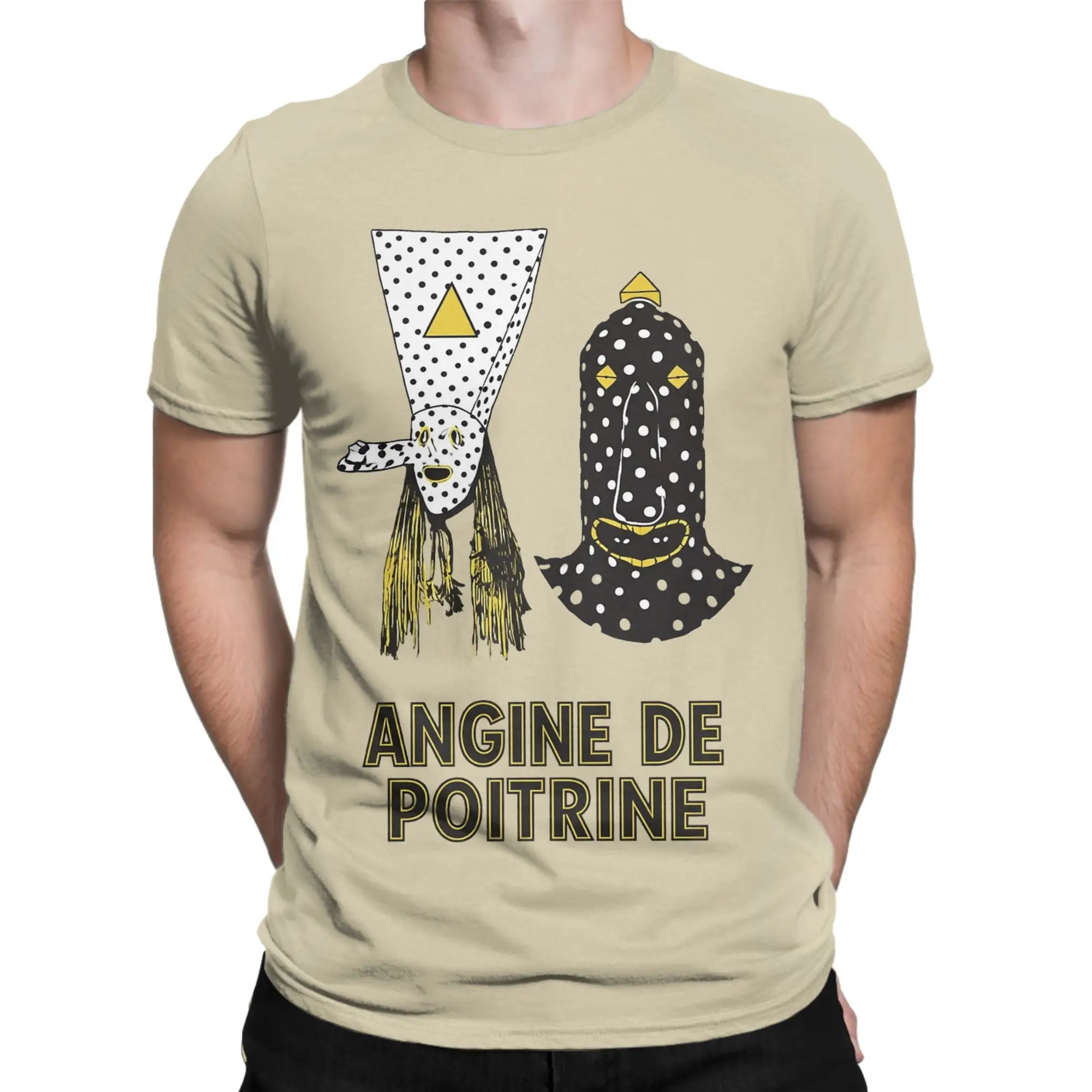 Men Women's Angine De Poitrine Canadian Rock Duo T Shirt  100% Cotton Tops Amazing Short Sleeve Crewneck Tees Plus Size T-Shirt
