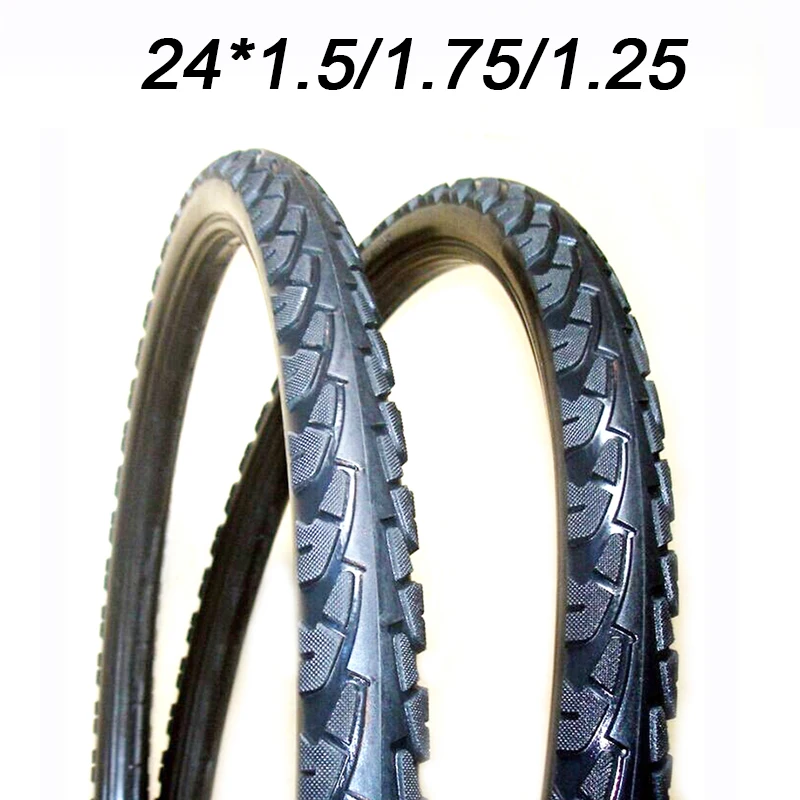 

MTB Tire 24*1.25 24*1.50 24*1.75 Pcs Tire Fixed Inflation Solid Tyre Bicycle Gear Solid for Mountain Bike Solid Tire