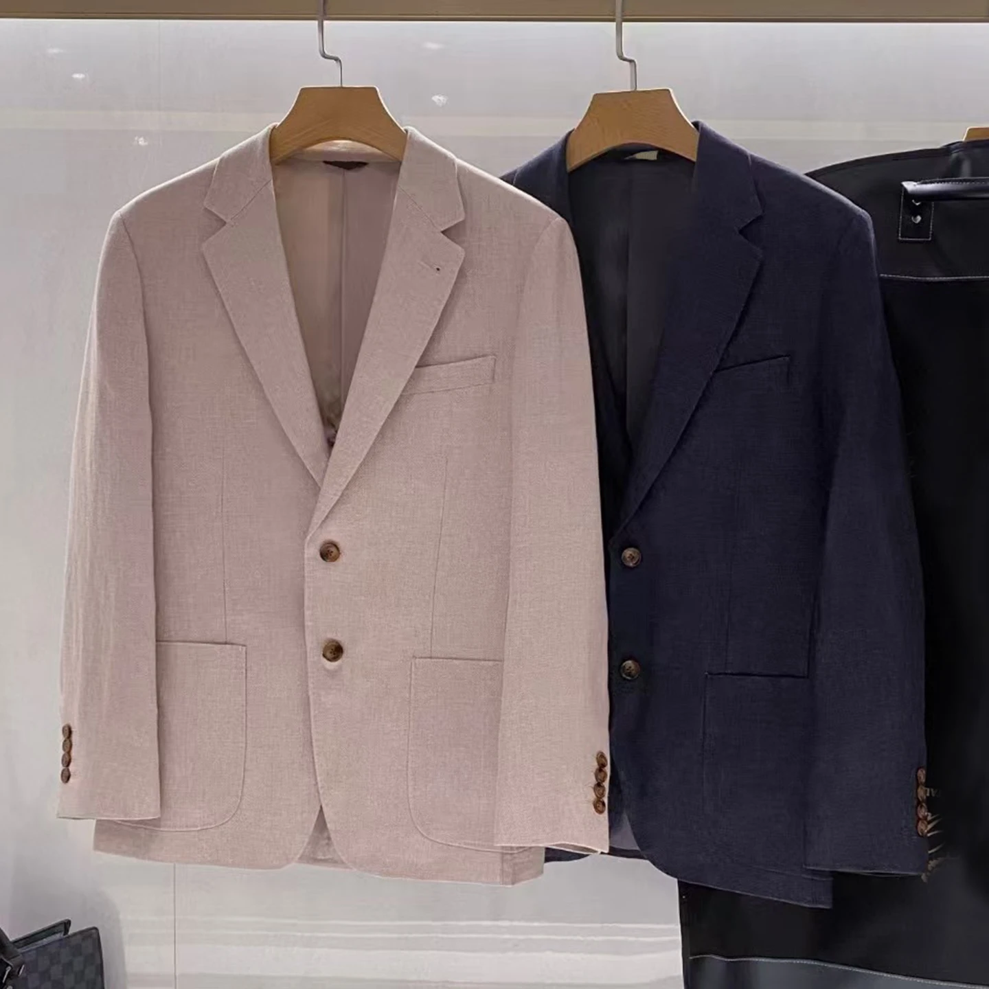 

Итальянский повседневный льняной костюм LP 25aw, мужская куртка