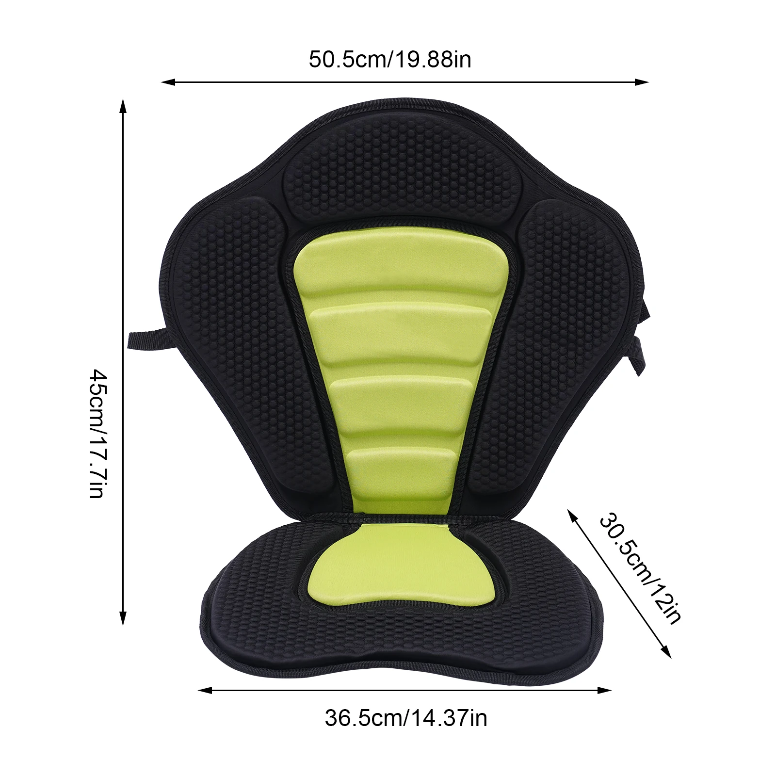 Kayak Padded Seat Kayak Accessories Boat Accessories Inflatable Paddle Board Backrest Soft Non-Slip Base Adjustable Backrest